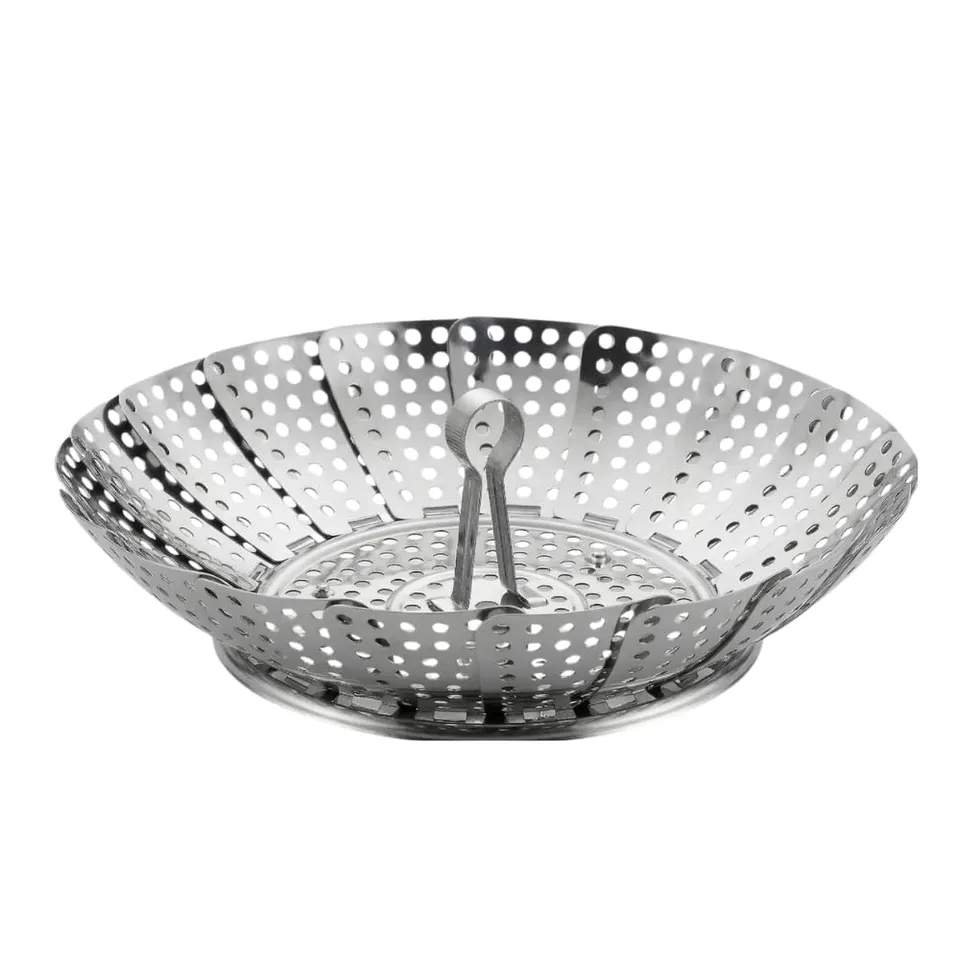 metaltex-vaporette-panier-vapeur-pliable-en-inox-14-x-23-cm-pour-cuisson-de-l-gu image 1