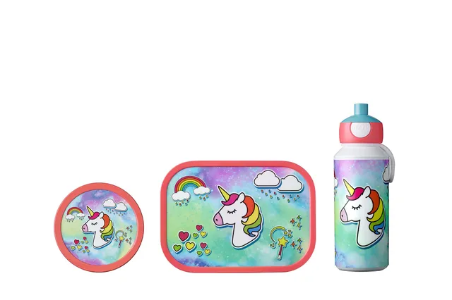 mepal-set-campus-pu-lb-fb-unicorn-ensemble-repas-enfant-bouteille-lunchbox-et-bo image 1