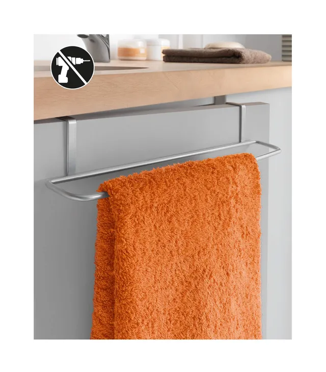 metaltex-barre-de-serviettes-oasis-polytherm-argent-pour-porte image 1