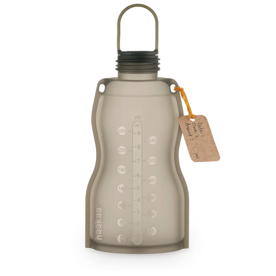 sachets-de-conservation-de-lait-maternel-en-silicone-haakaa-260-ml image 1