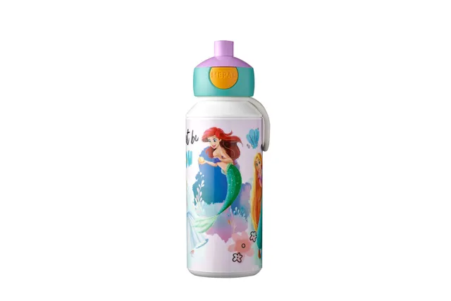 mepal-gobelet-pop-up-campus-400-ml-disney-princess-bouteille-enfant-avec-bec-pou image 1