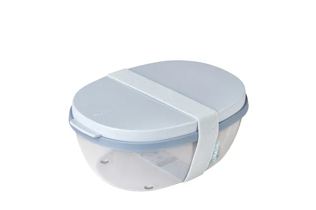 mepal-bo-te-salade-ellipse-1300-ml-600-ml-nordic-blue image 1