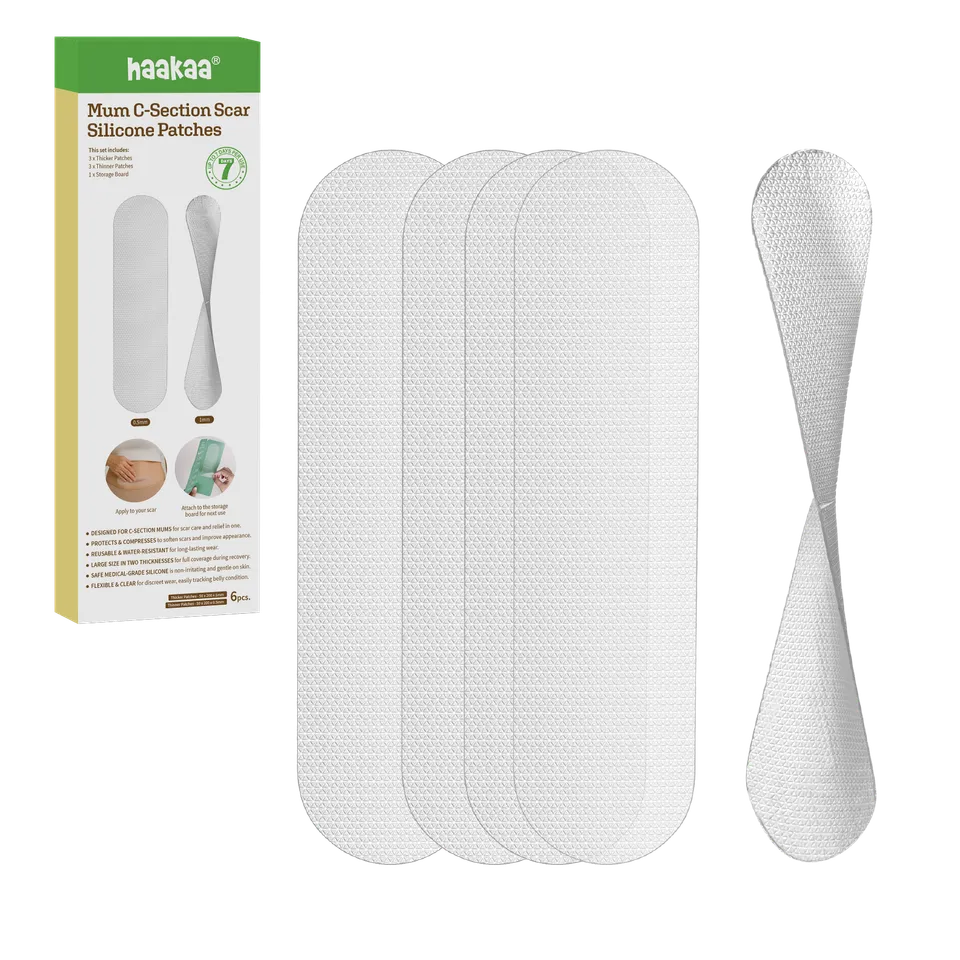 patchs-de-silicone-pour-cicatrice-de-c-sarienne-haakaa-mum-c-section-6-pi-ces image 1