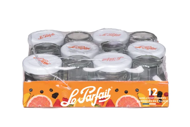 le-parfait-lot-de-12-mini-pots-confiture-avec-couvercles-pasteurisables image 1