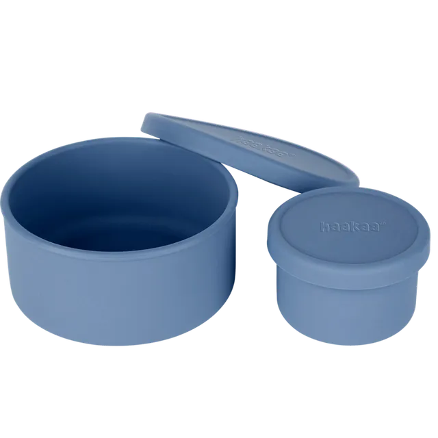 haakaa-round-silicone-food-container-set-2pcs image 1