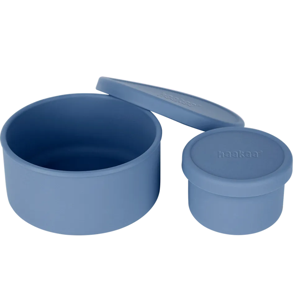 haakaa-round-silicone-food-container-set-2pcs image 1