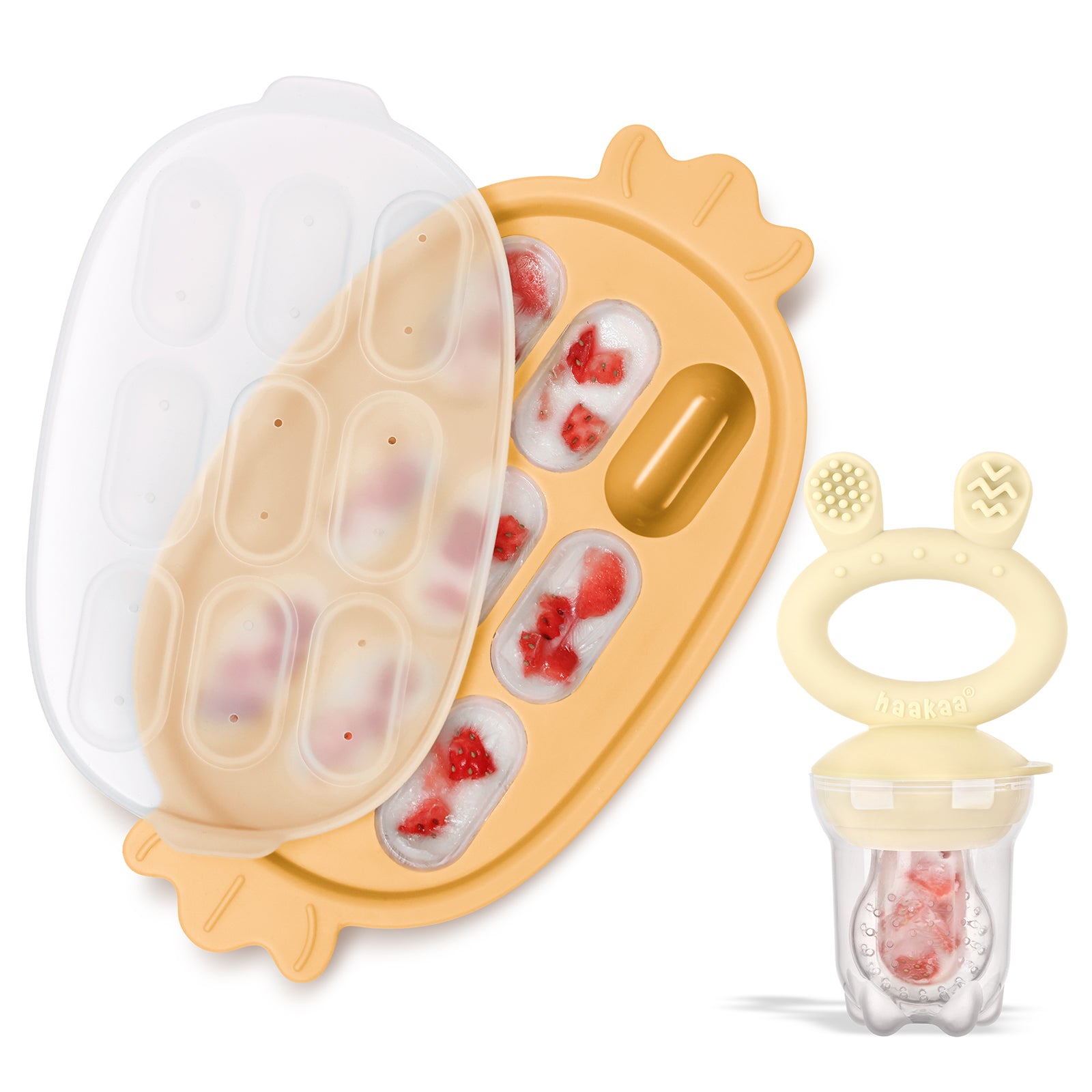 set-haakaa-fresh-food-feeder-et-plateau-de-d-gustation-en-silicone image 8
