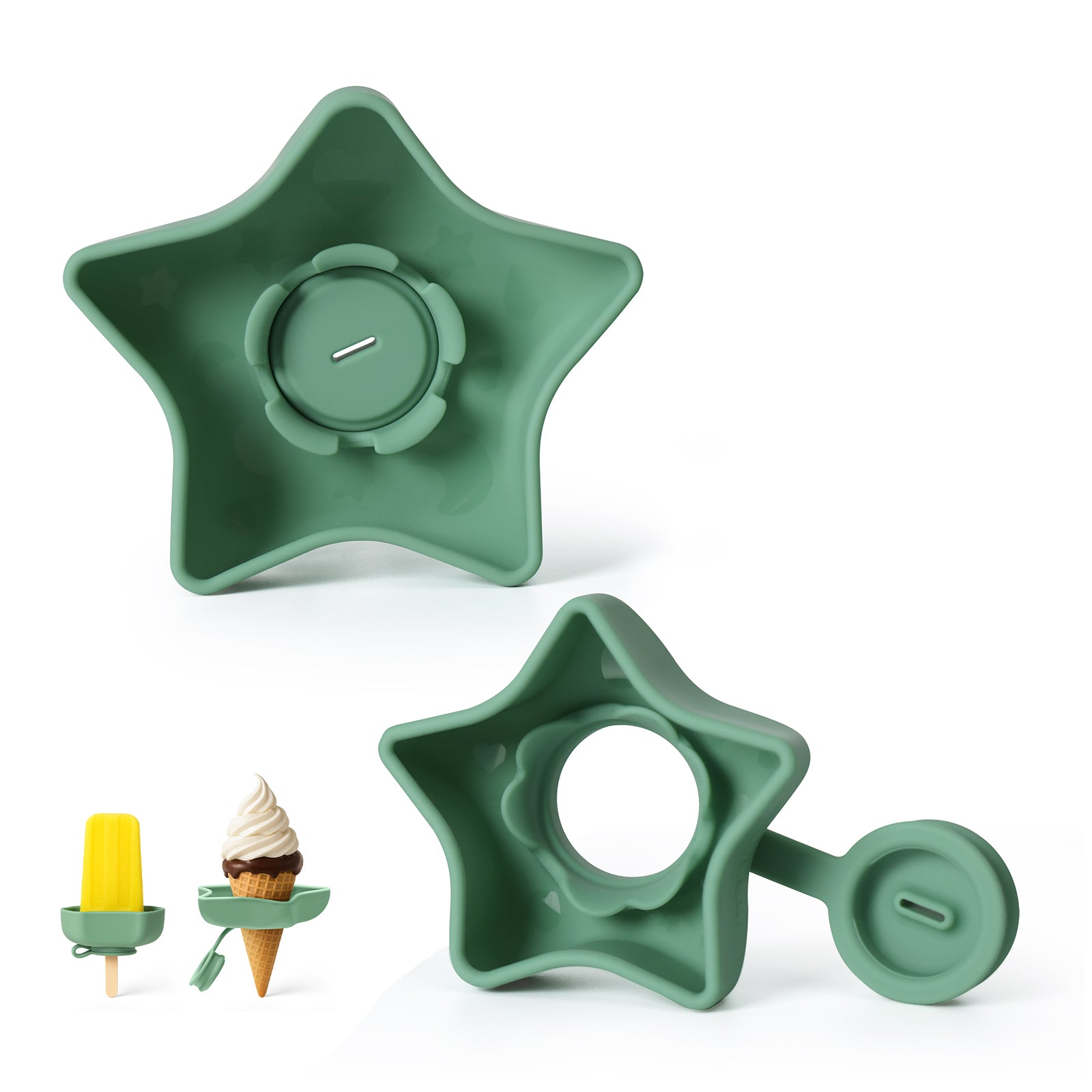 ensemble-support-toile-en-silicone-pour-glaces-haakaa image 2