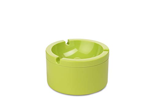 mepal-cendrier-eos-avec-couvercle-anti-odeur-vert-lime-m-lamine image 4