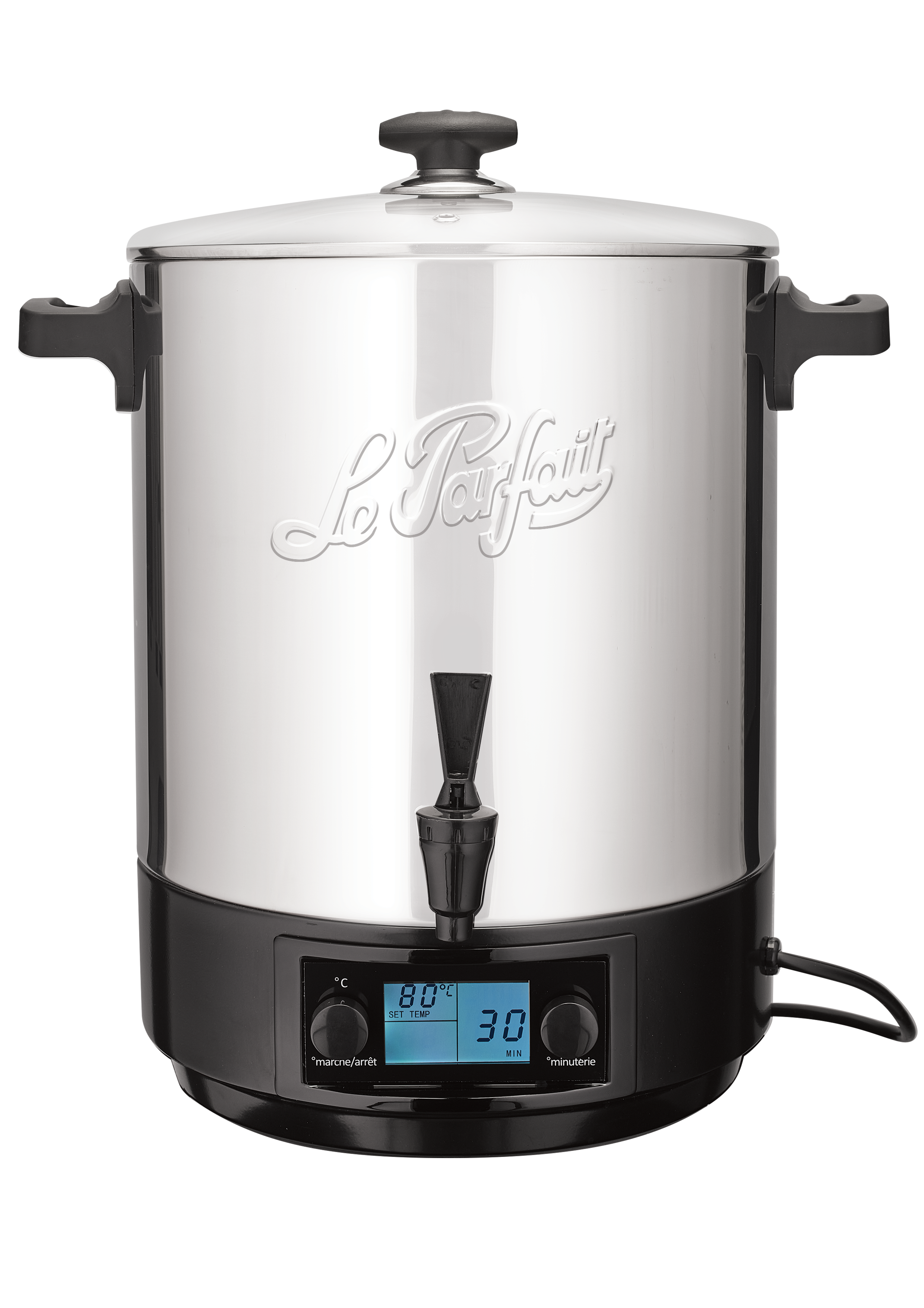 le-parfait-st-rilisateur-lectrique-23-l-en-inox-avec-couvercle-en-verre-4-bocaux image 1