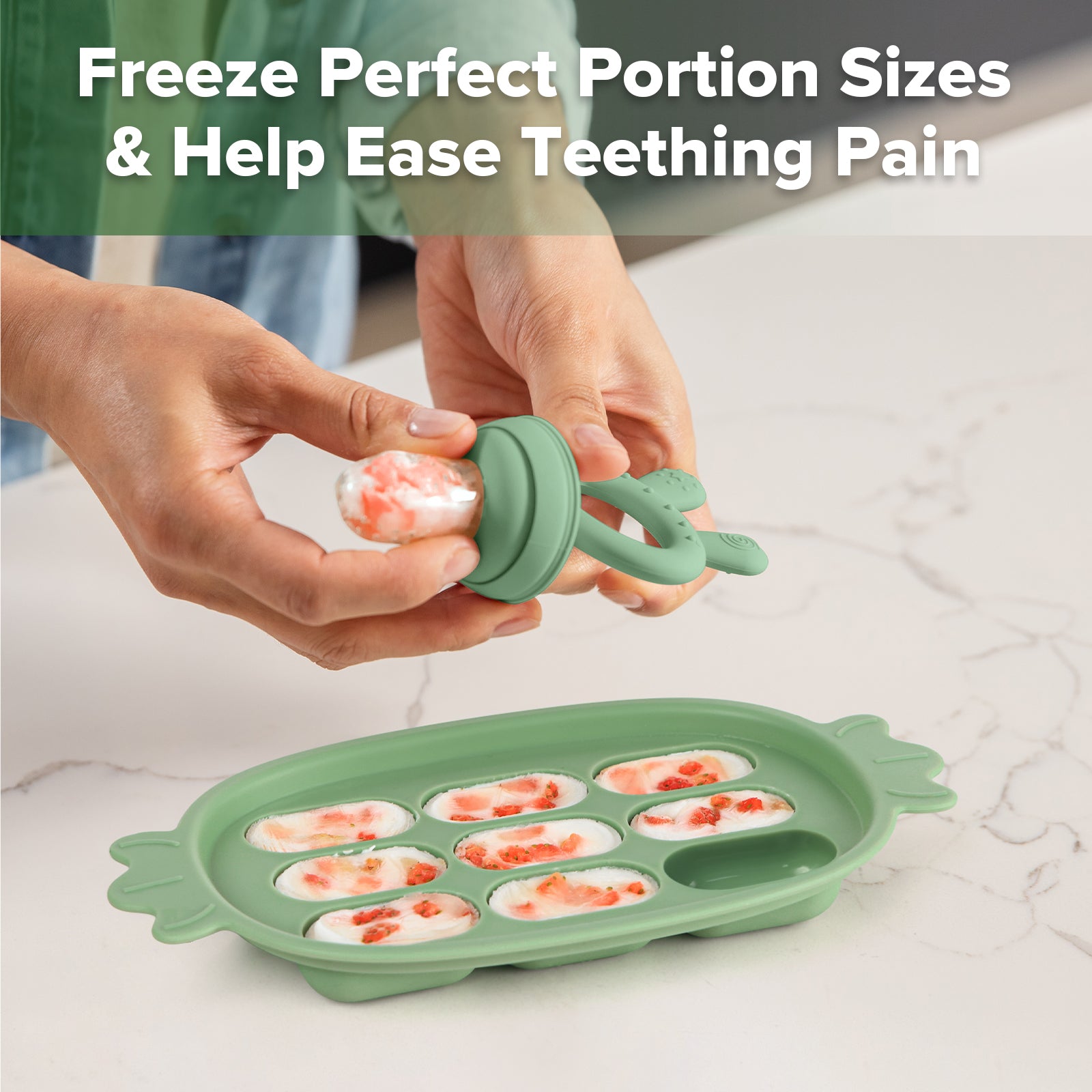 set-haakaa-fresh-food-feeder-et-plateau-de-d-gustation-en-silicone image 3