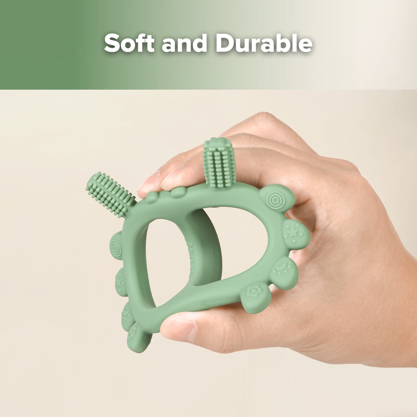 anneau-de-dentition-crabe-en-silicone-haakaa image 6
