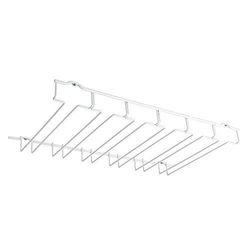 metaltex-porte-18-verres-pied-fl-te-rangement-mural-suspendu-fil-plastifi-blanc image 5