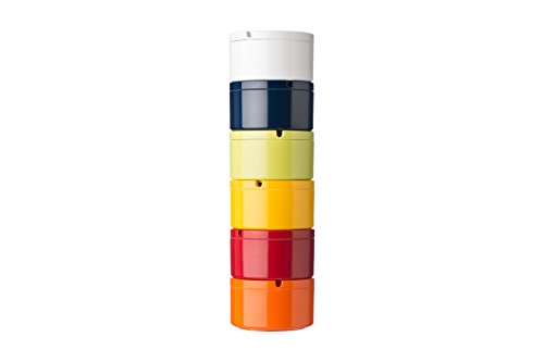 mepal-cendrier-avec-couvercle-anti-odeur-luna-rouge-m-lamine-10-x-6-x-10-cm image 5
