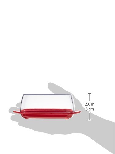 mepal-luna-beurrier-250-g-couvercle-transparent-rouge image 7