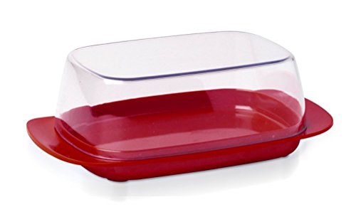 mepal-luna-beurrier-250-g-couvercle-transparent-rouge image 5
