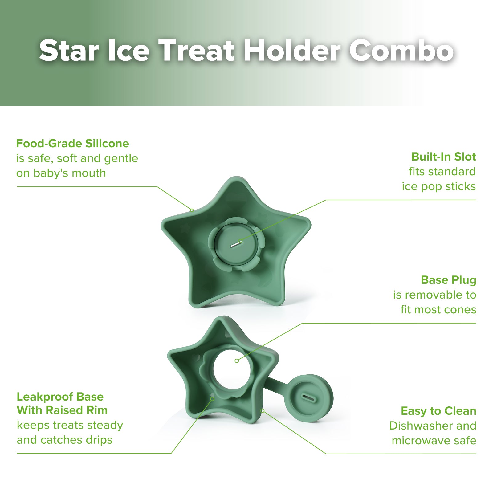 ensemble-support-toile-en-silicone-pour-glaces-haakaa image 3