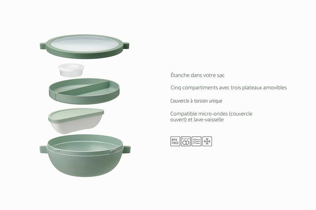 mepal-vita-bol-bento-1500-ml-nordic-blue-bo-te-repas-tanche-5-compartiments image 2