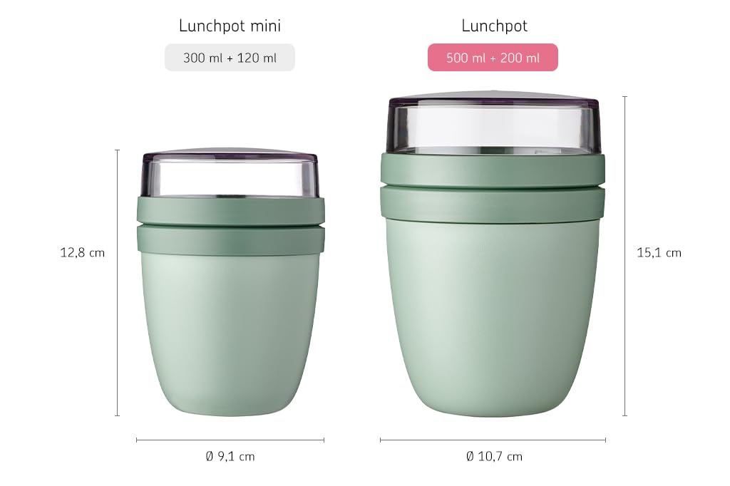 mepal-lunchpot-ellipse-bol-muesli-emporter-500-ml-200-ml-vivid-mauve image 3