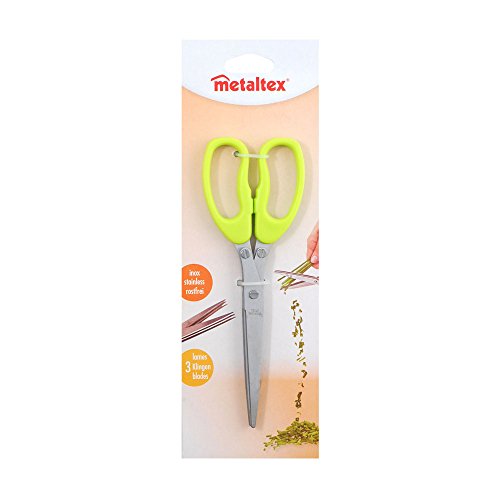 metaltex-ciseaux-herbes-multifonctions-3-lames-en-inox-avec-manche-ergonomique-a image 8