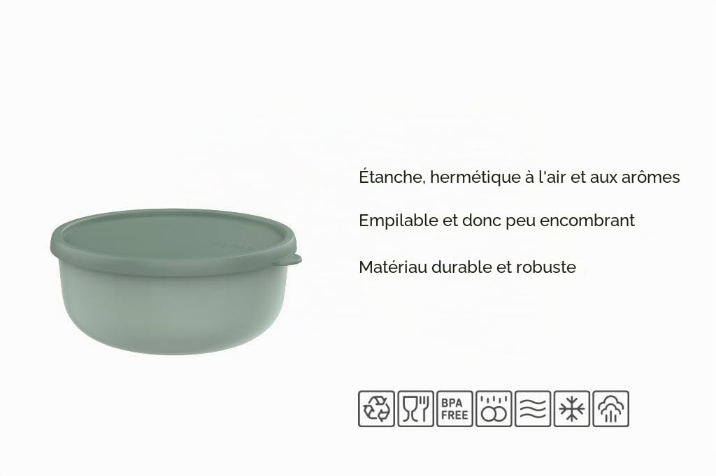 mepal-lumina-bol-de-service-750-ml-nordic-black-bo-te-herm-tique-compatible-cong image 2