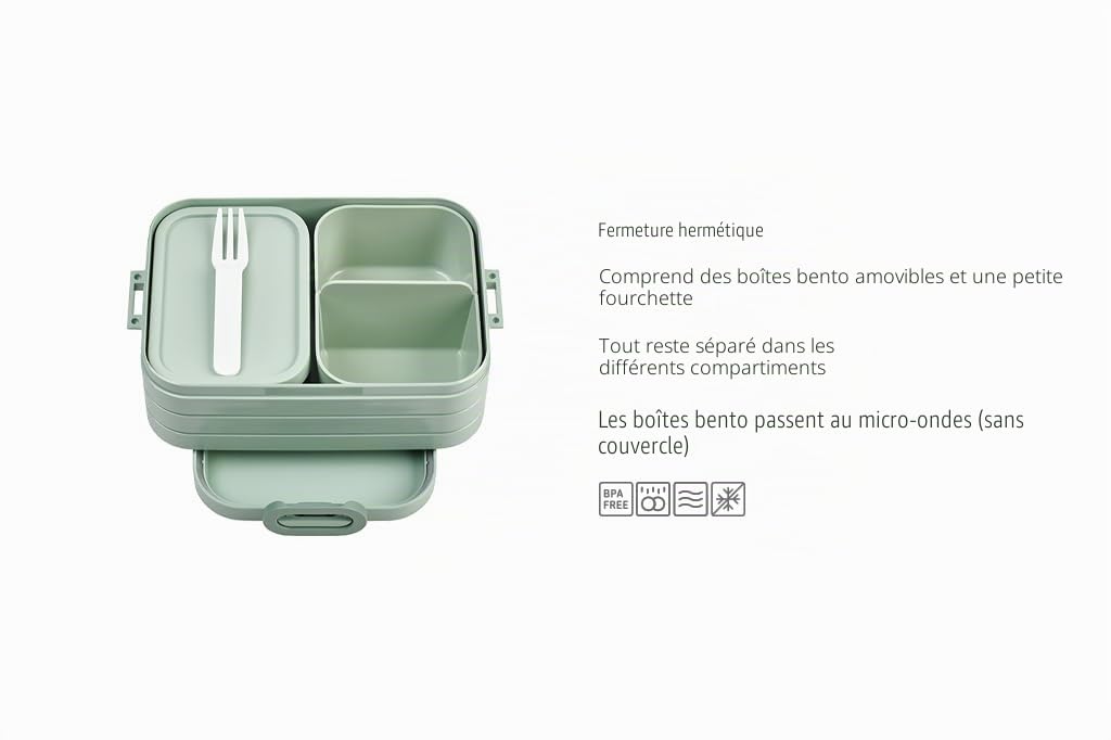 mepal-take-a-break-bento-lunch-box-midi-900-ml-avec-compartiments-et-fourchette- image 3