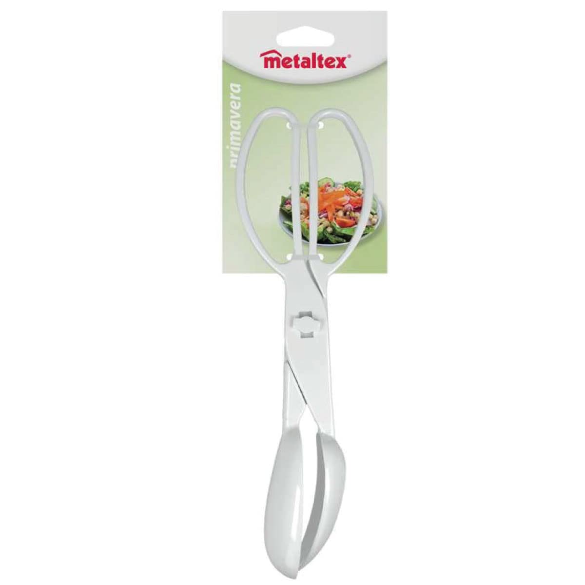metaltex-253029-pince-et-couverts-salade-primavera-en-plastique-blanc image 2