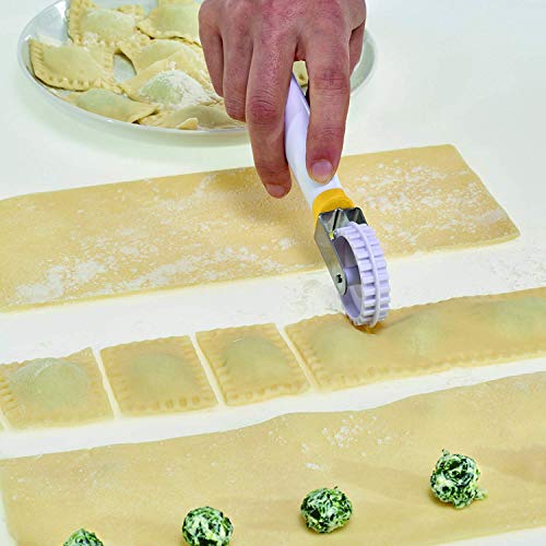 metaltex-coupe-ravioli-roulette-et-adh-sif-blanc image 4