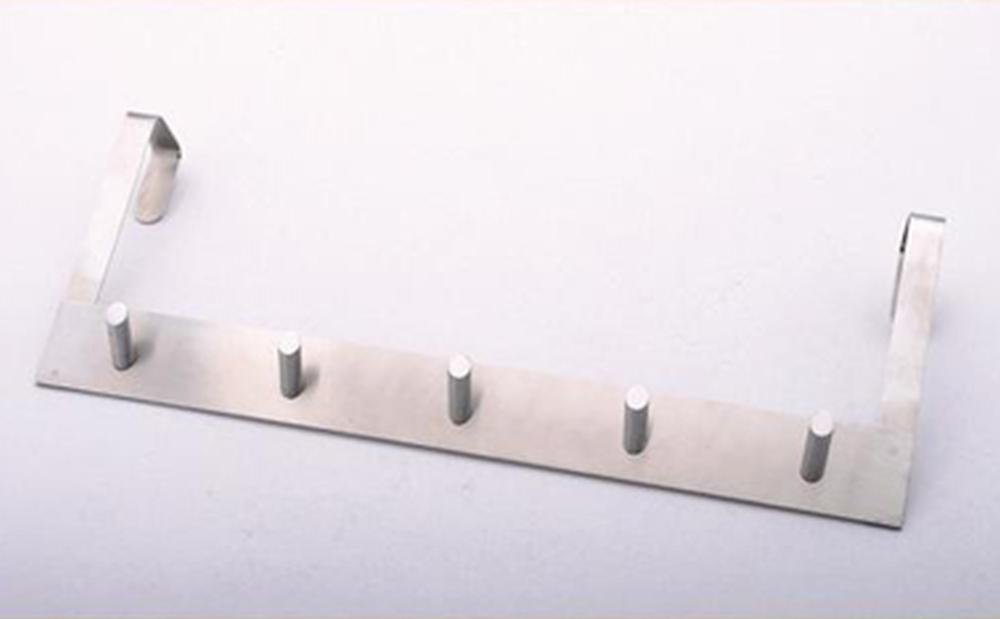 metaltex-barre-de-porte-5-crochets-inox-39-x-14-5-cm image 1