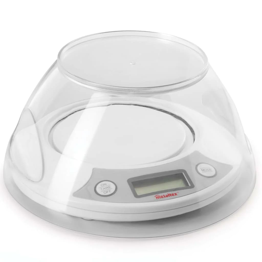 metaltex-balance-de-cuisine-digitale-avec-bol-amovible-5-kg-2-5-l image 1