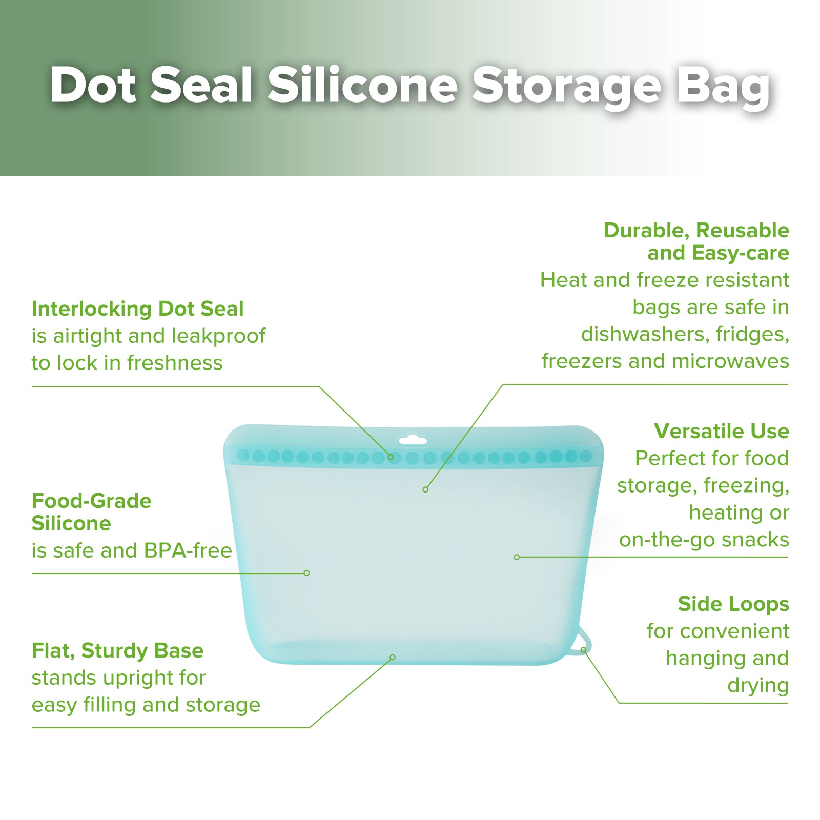 sachets-de-conservation-en-silicone-haakaa-dot-seal-lot-de-3-tailles image 5