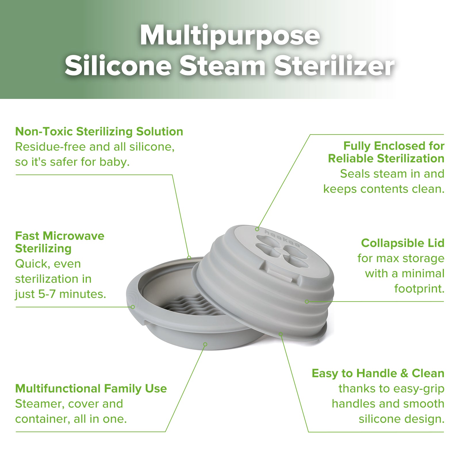 st-rilisateur-cuiseur-vapeur-micro-ondes-en-silicone-haakaa image 5