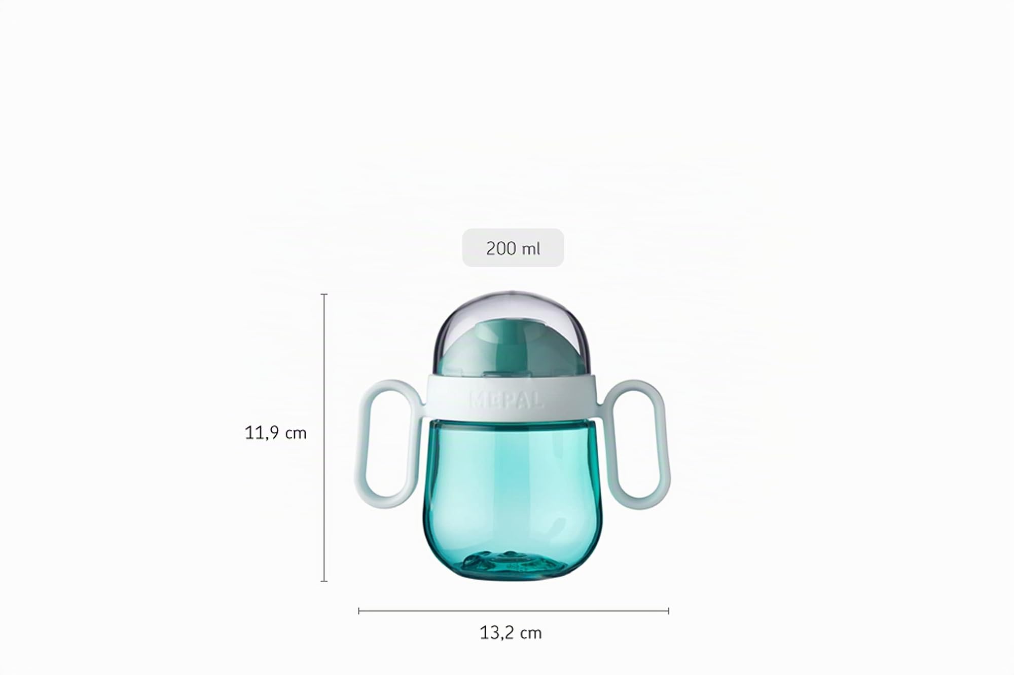 mepal-gourde-anti-fuite-enfant-mio-200-ml-tasse-bec-double-deep-turquoise image 5