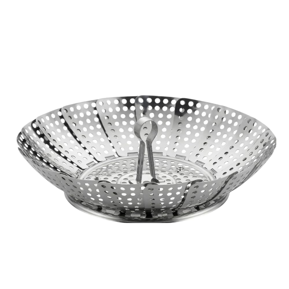 metaltex-vaporette-panier-vapeur-pliable-en-inox-14-x-23-cm-pour-cuisson-de-l-gu image 1