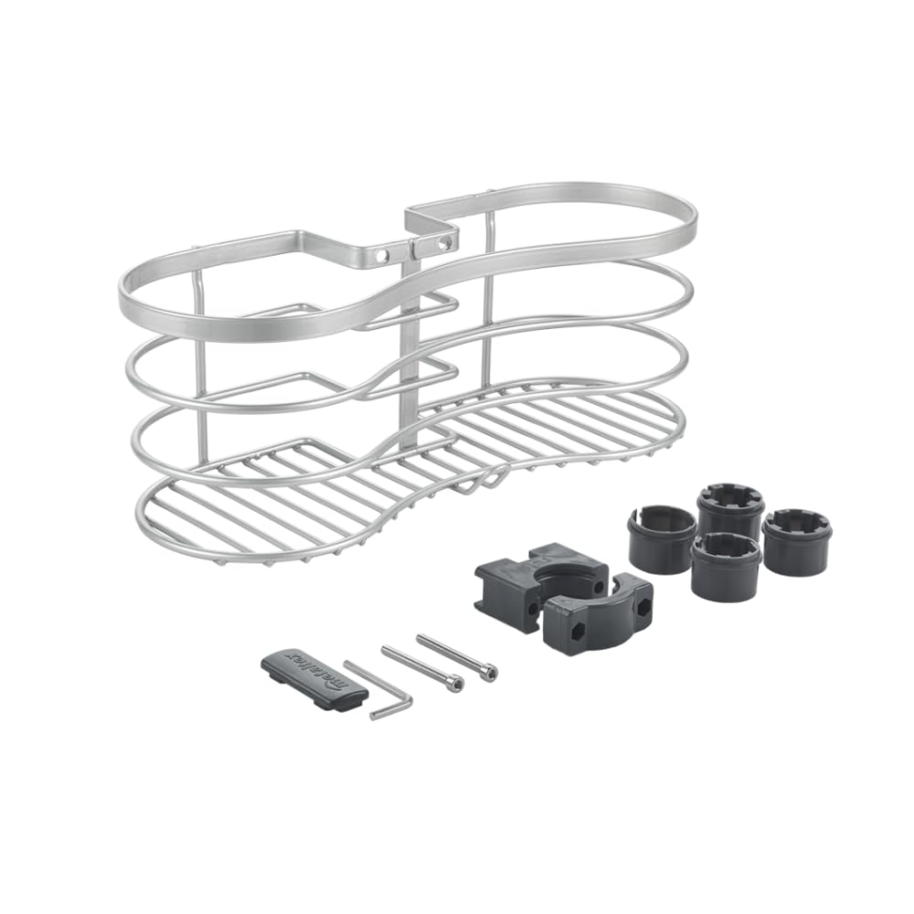 metaltex-porte-accessoires-de-douche-silver-fixation-sans-per-age-polytherm image 1
