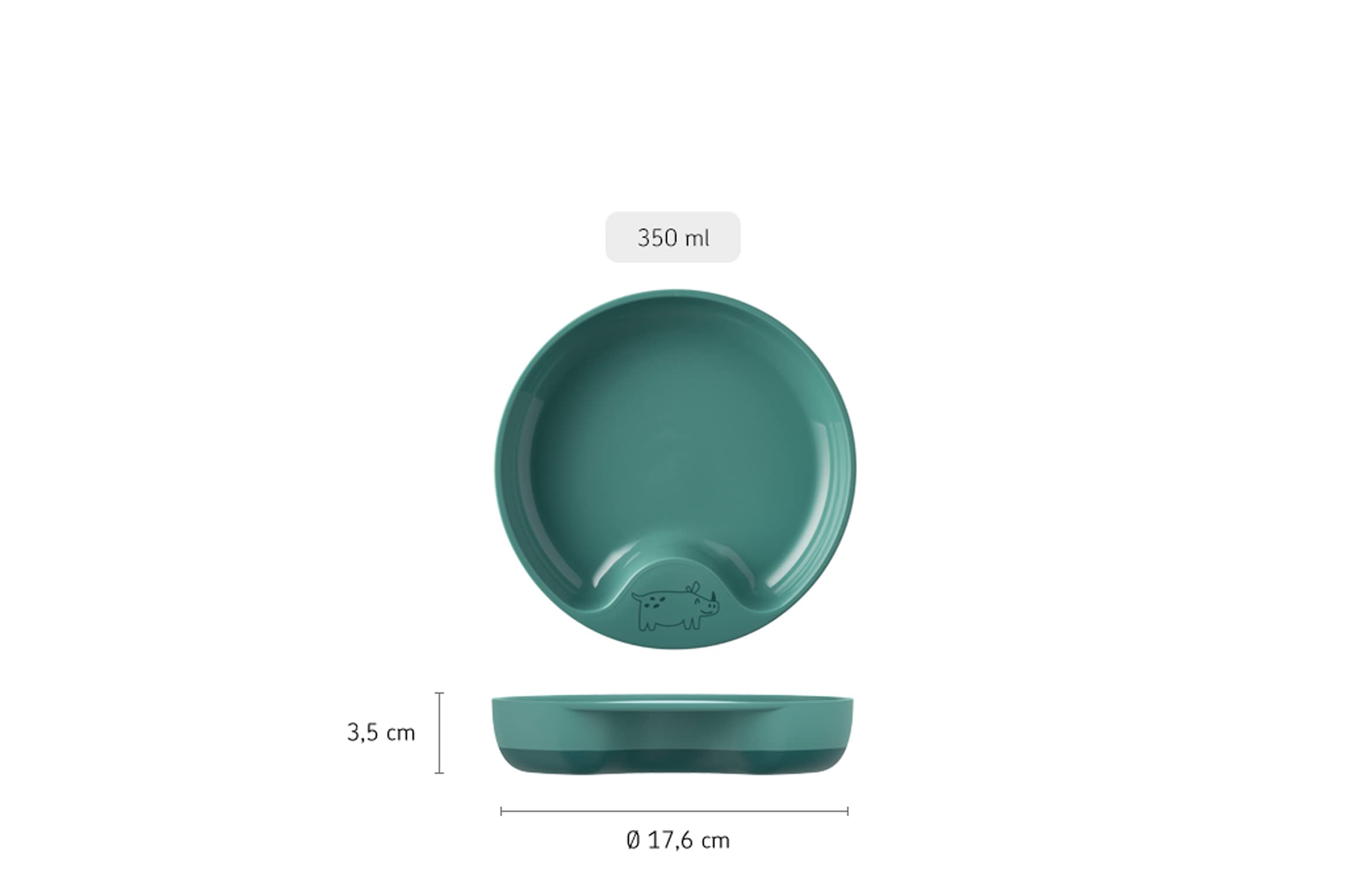 mepal-assiette-d-apprentissage-mio-pour-b-b-inclinaison-deep-blue image 6