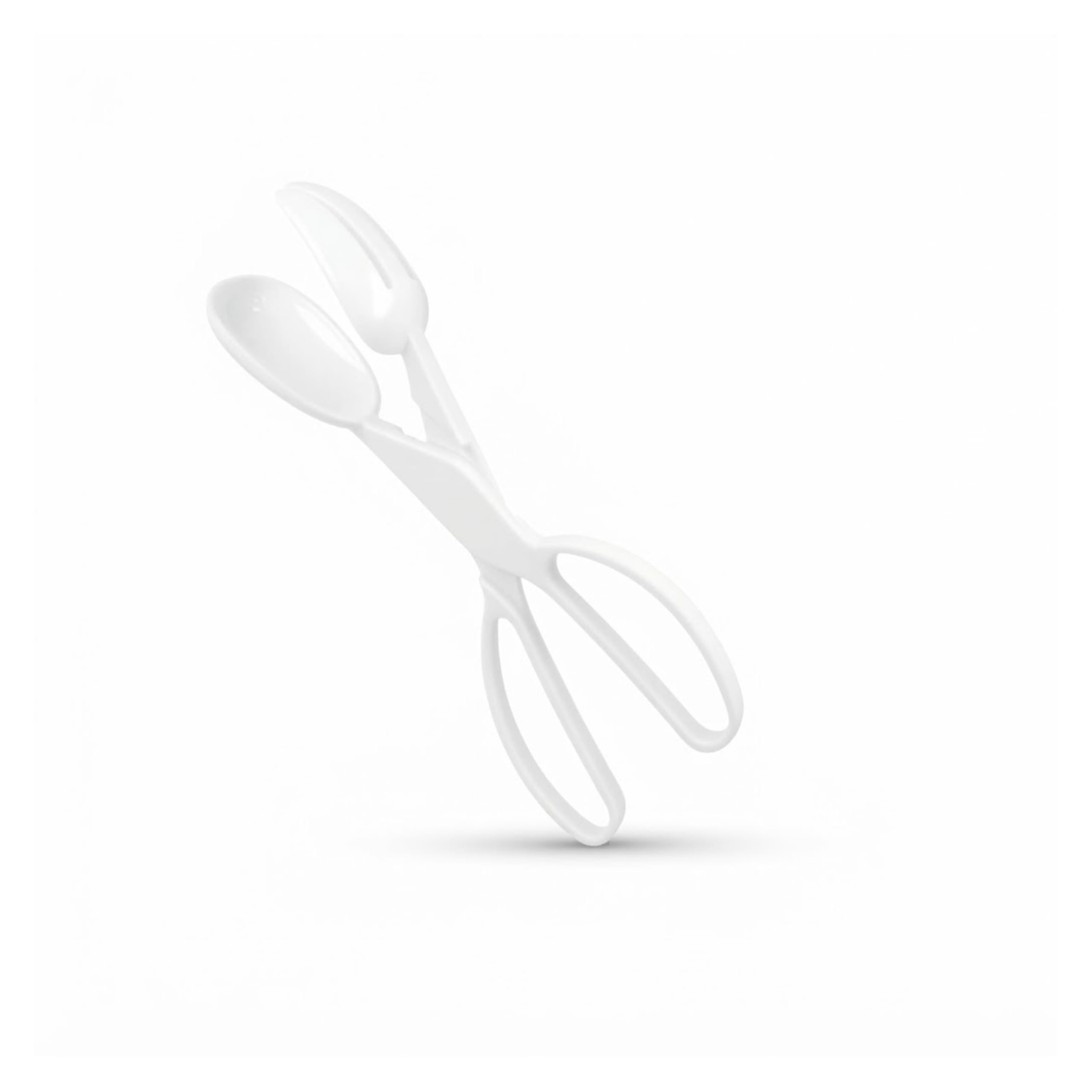 metaltex-253029-pince-et-couverts-salade-primavera-en-plastique-blanc image 1