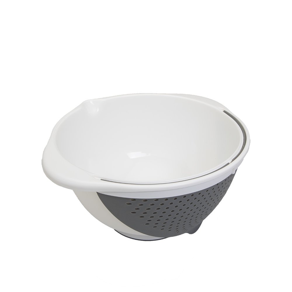 metaltex-bol-2-en-1-avec-passoire-amovible-3-5-l-avec-bec-verseur-et-base-antid- image 2