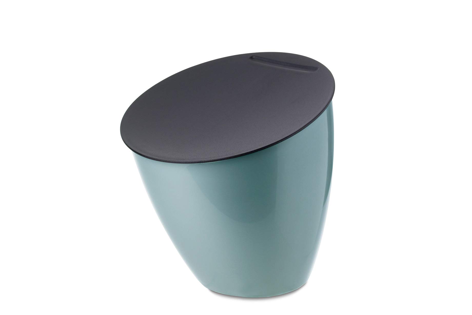 mepal-poubelle-de-cuisine-calypso-avec-couvercle-2200-ml-sans-sac-vert-nordic-la image 1