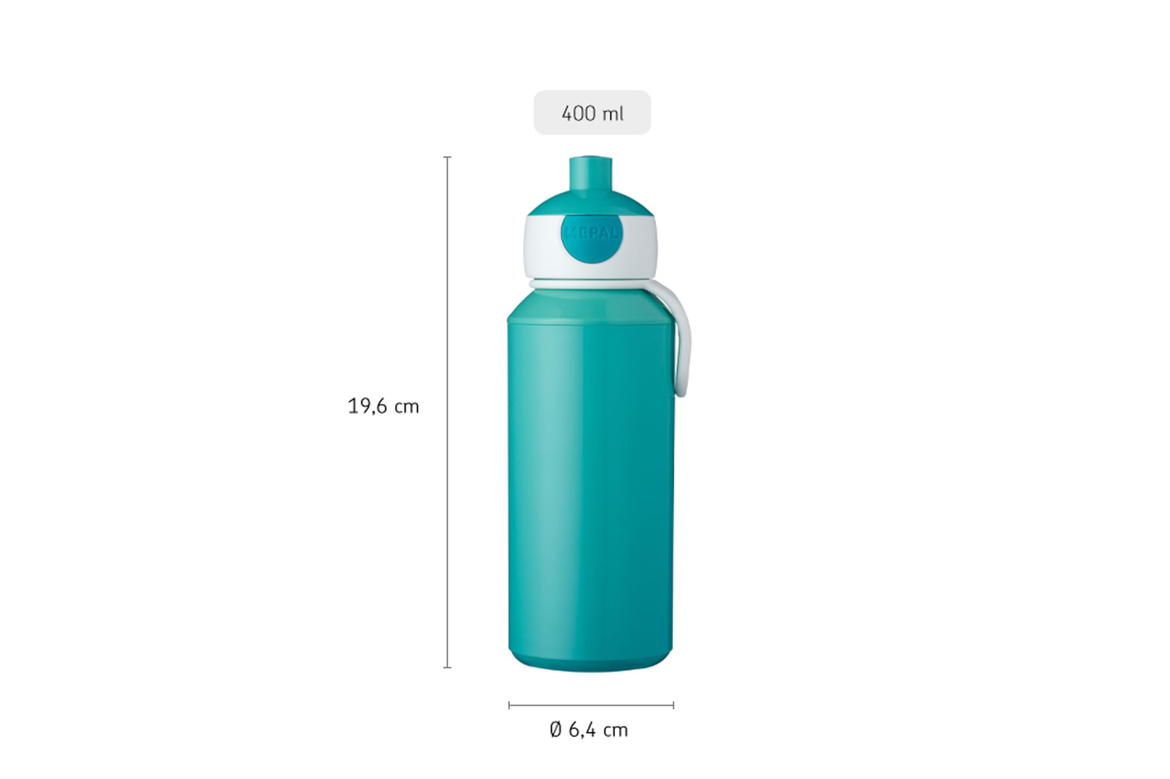 mepal-little-dutch-bouteille-d-eau-pop-up-campus-personnalisable-avec-nom-400-ml image 2