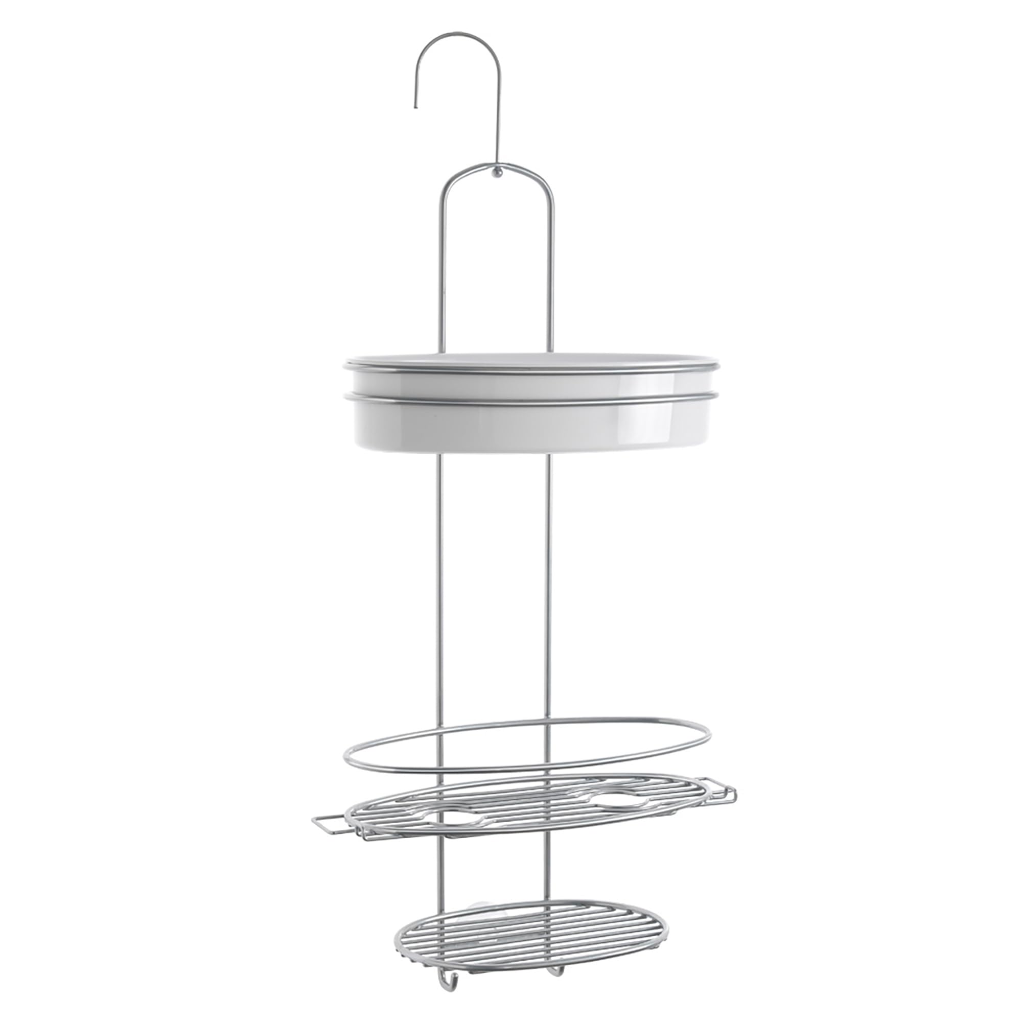 metaltex-orbit-tag-re-de-douche-acier-inoxydable-3-niveaux-avec-crochet image 1