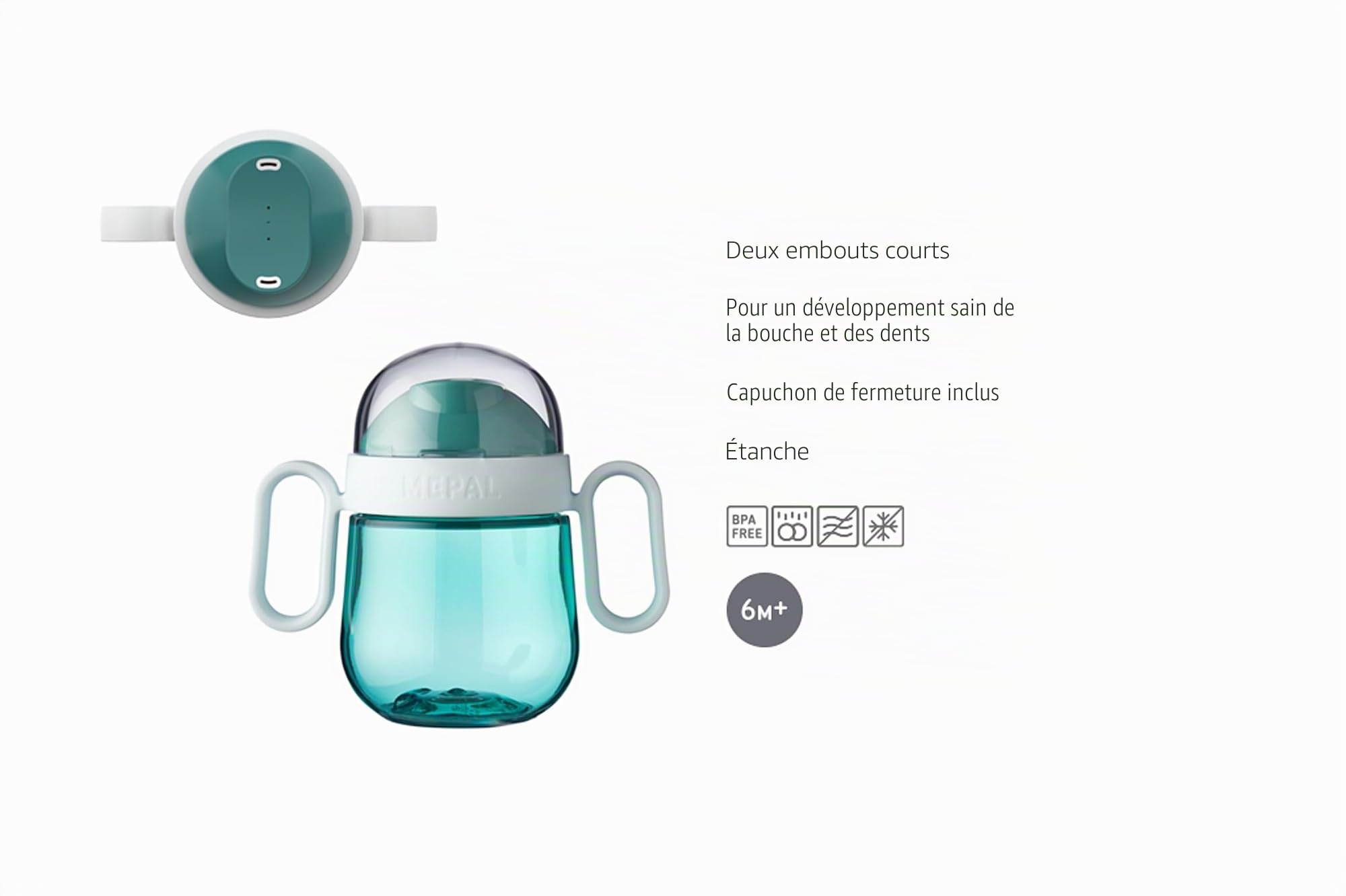 mepal-set-repas-b-b-3-pi-ces-mio-tasse-bec-assiette-cuill-re-deep-turquoise image 4