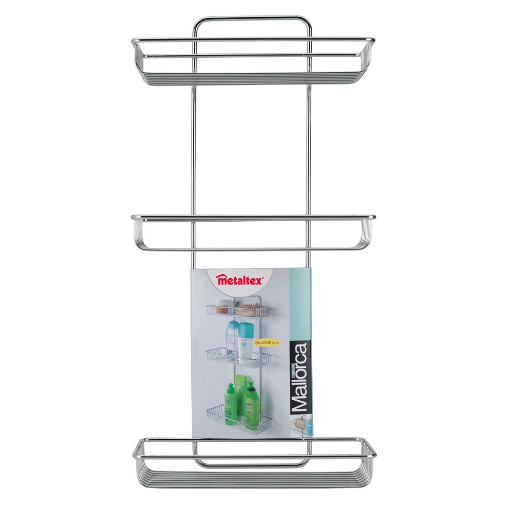 metaltex-mallorca-tag-re-de-salle-de-bain-3-tag-res-rectangulaire-m-tal-dimensio image 4
