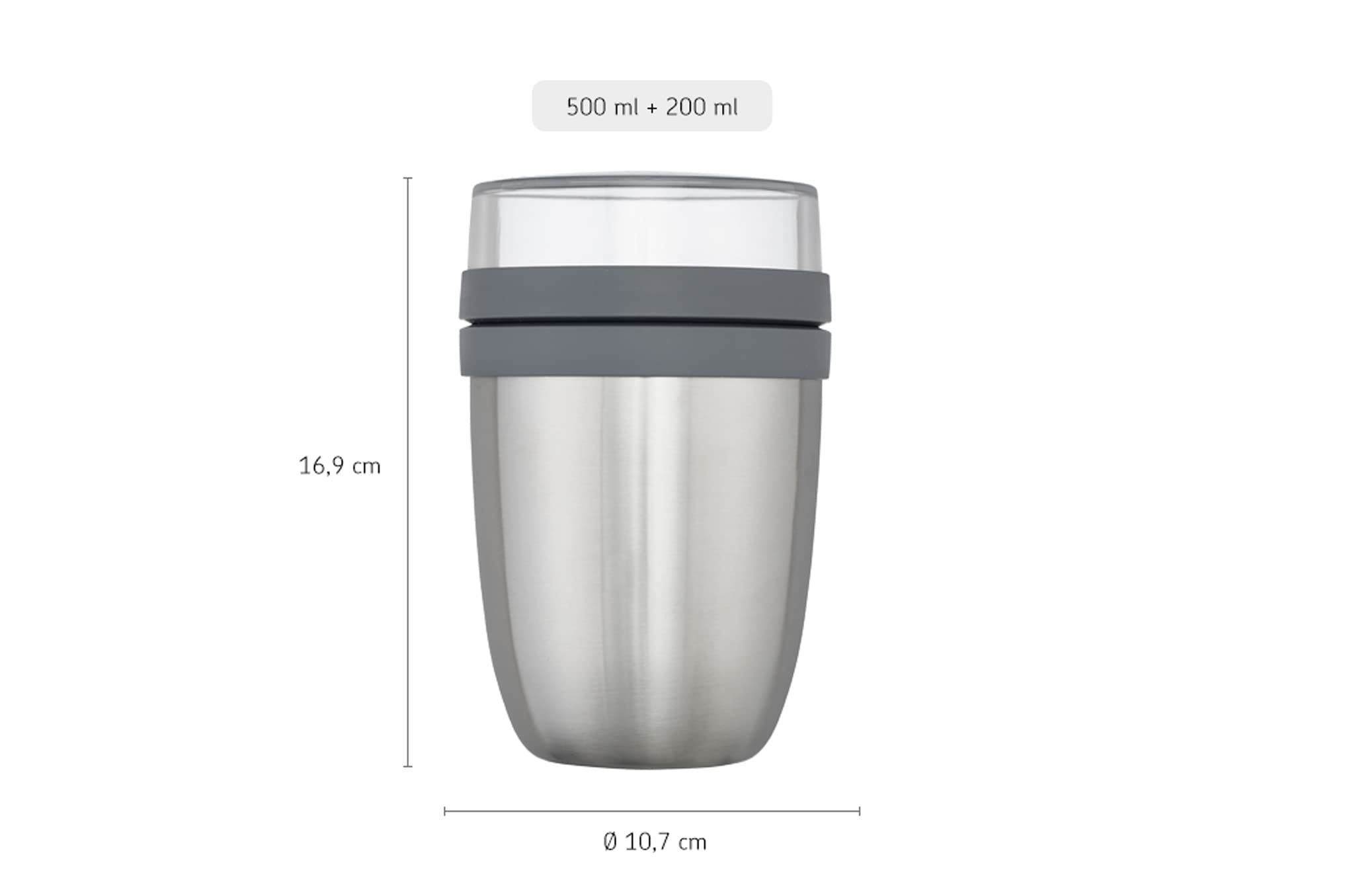 mepal-ellipse-panier-repas-isotherme-avec-compartiments-500-200-ml-rose-gold image 4