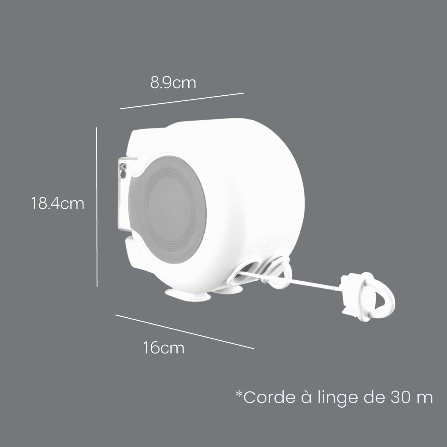 metaltex-s-choir-mural-r-tractable-30-m-blanc-15-m-x-2-cordes image 7