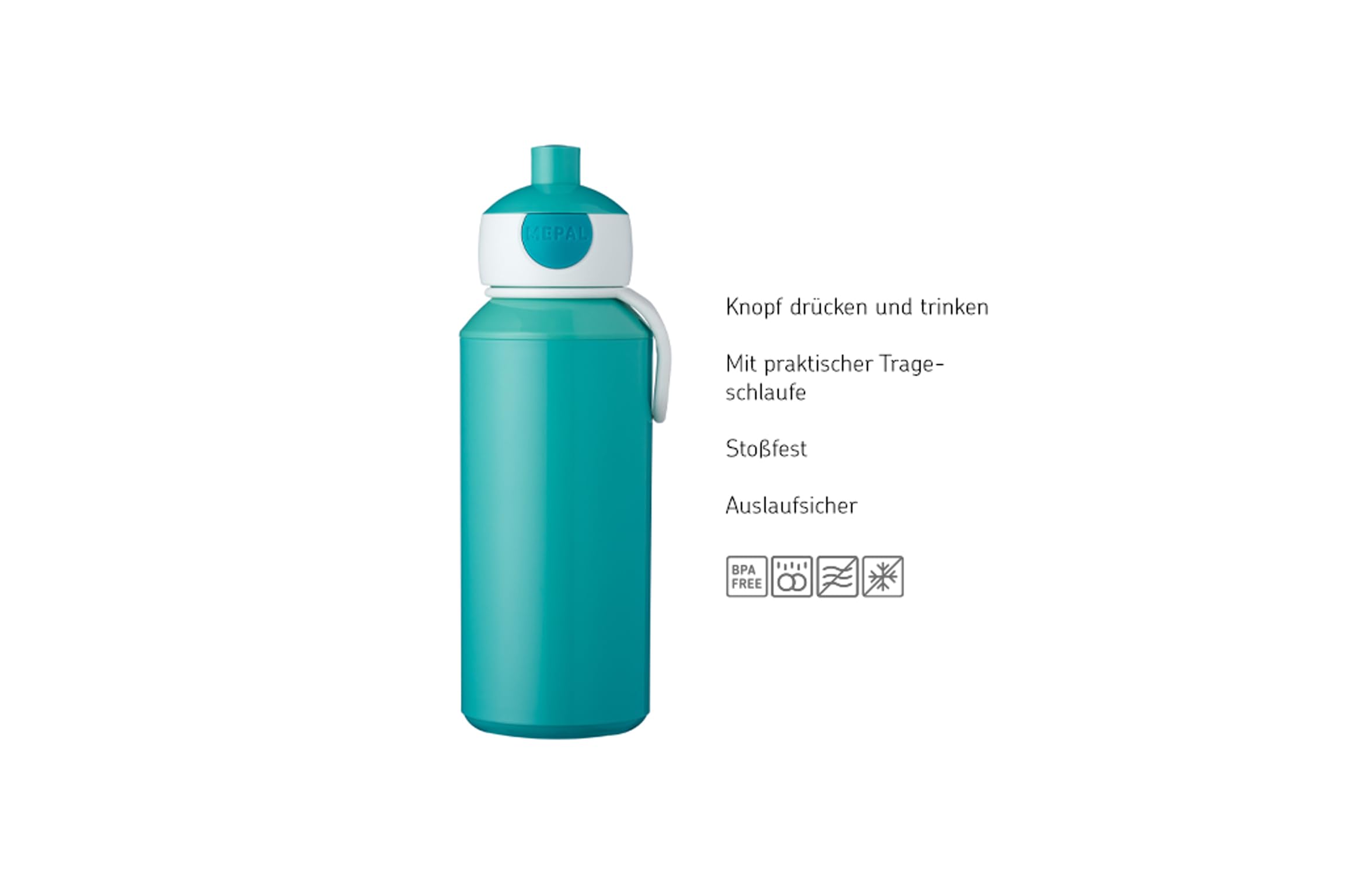 mepal-little-dutch-bouteille-d-eau-pop-up-campus-personnalisable-avec-nom-400-ml image 3