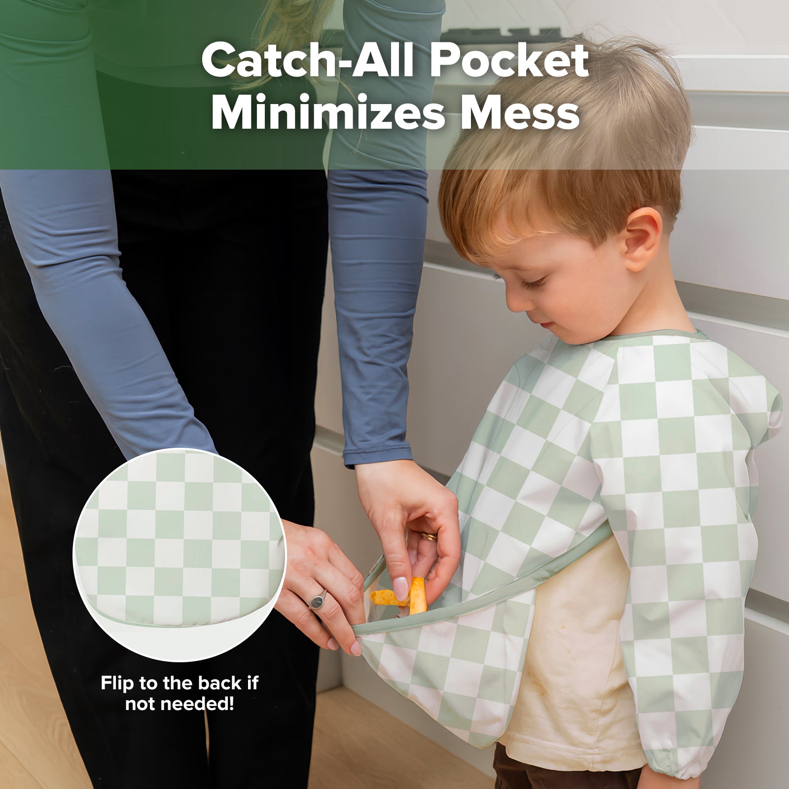 haakaa-long-sleeved-smock-bib-bavoir-manches-longues image 7