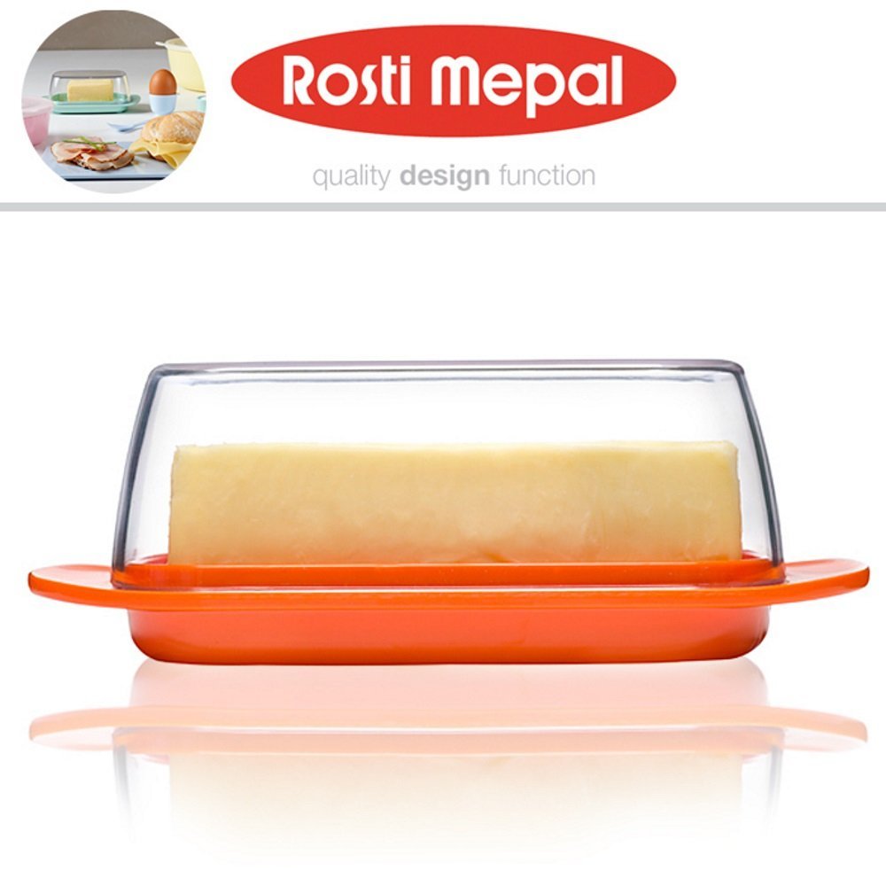 mepal-luna-beurrier-250-g-couvercle-transparent-rouge image 3
