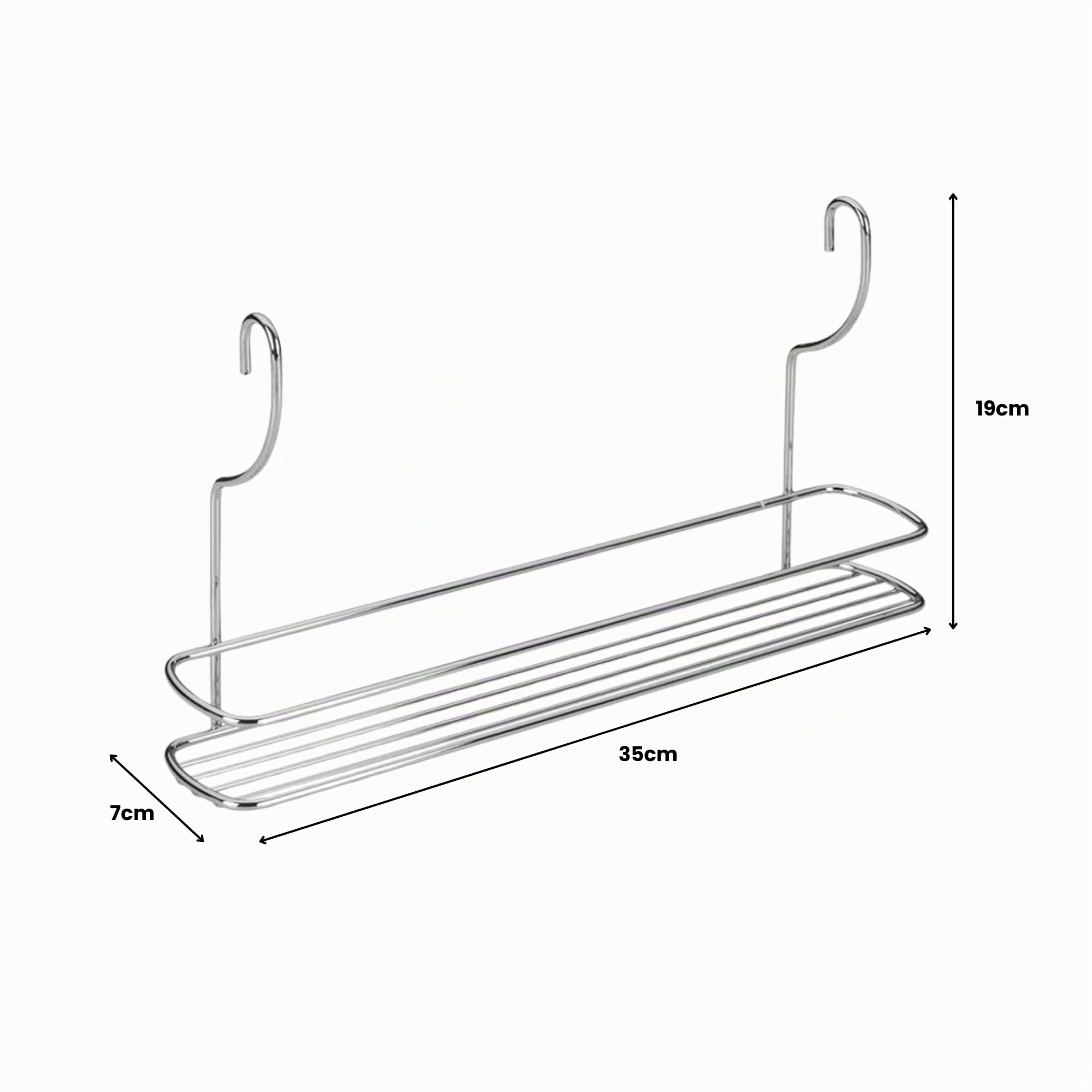 metaltex-lonardo-tag-re-murale-chrome-35x7x19-cm image 3