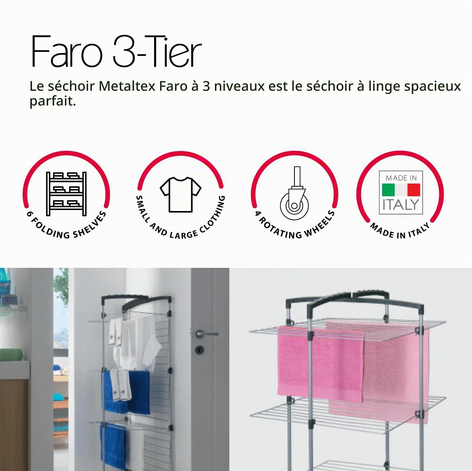 metaltex-s-choir-linge-tour-faro-plus-3-niveaux-28-m-avec-roulettes image 3